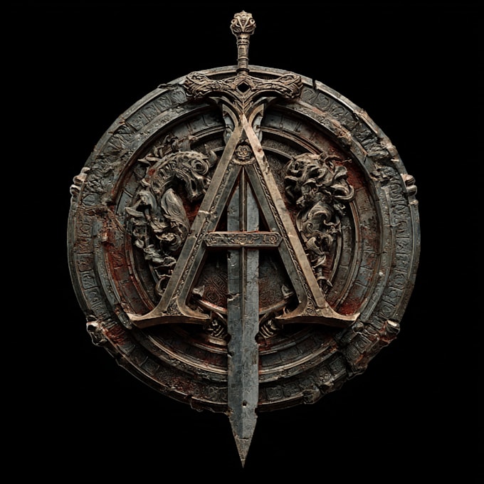 design medieval, fantasy, rpg gaming logo