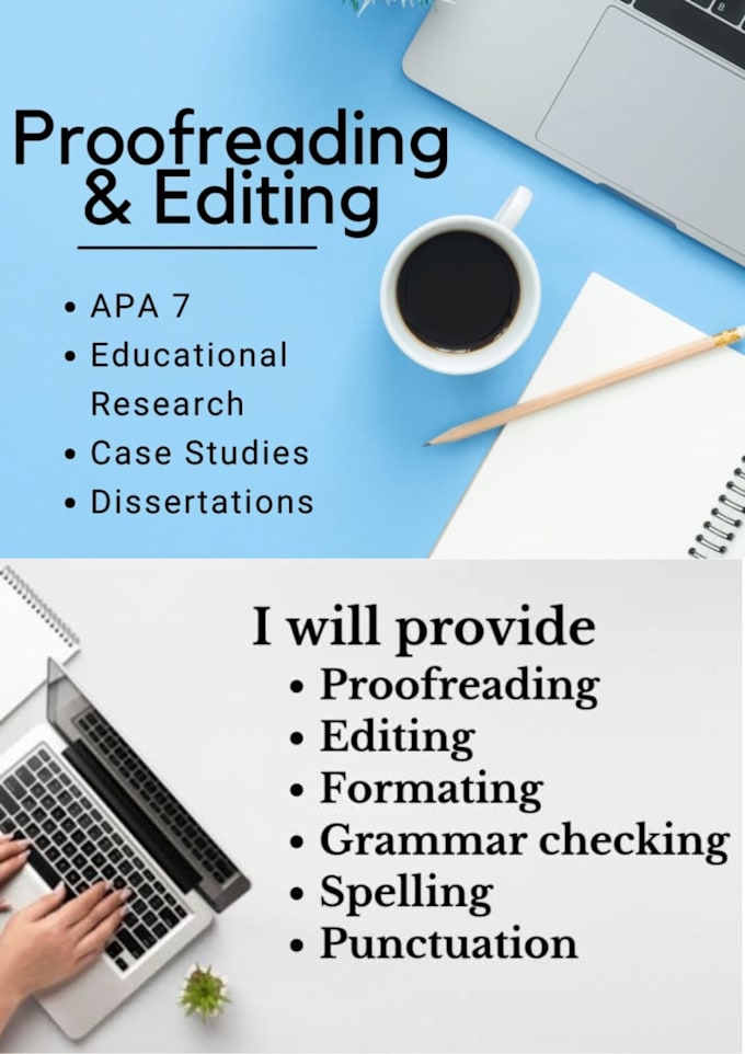 proofread and copyedit your thesis, dissertation, or research proposal