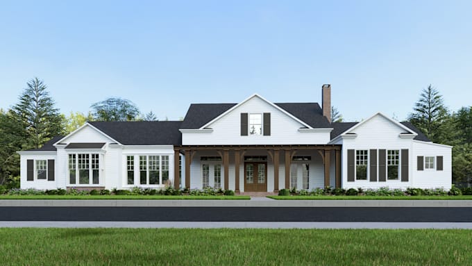 do architectural 3d exterior design and rendering