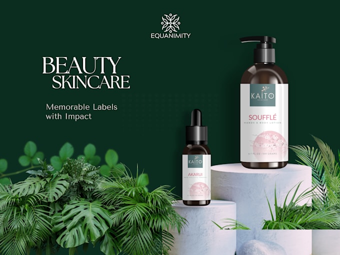 design product labels for your skincare brand