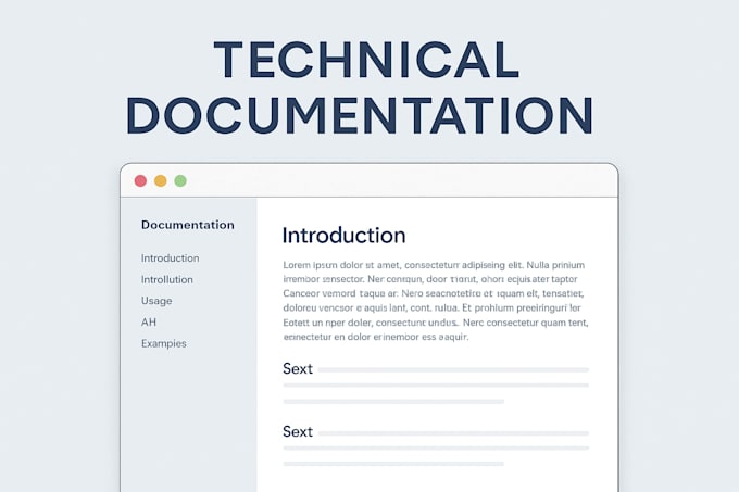 Build a technical documentation page by Hicham_smit | Fiverr