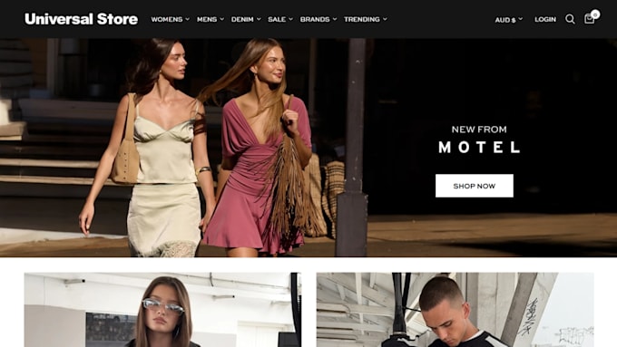 build shopify clothing store, shopify fashion design for clothing brand website