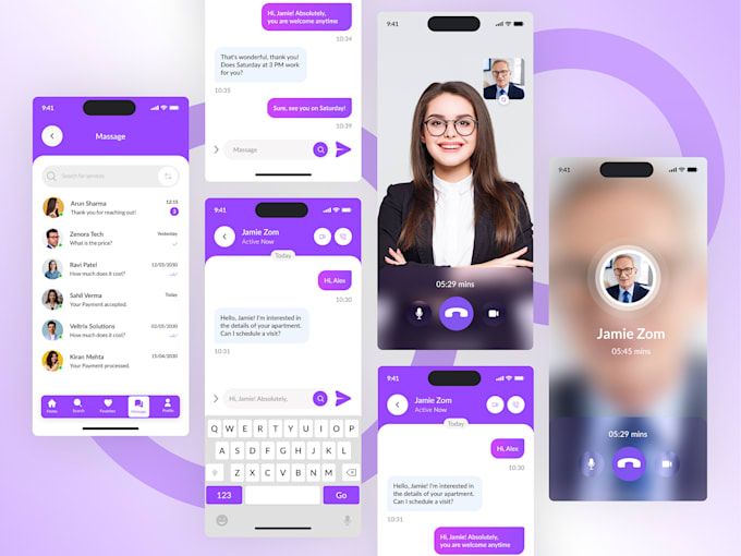 develop messaging app, snapchat clone app, signal app, instagram app, tiktok app