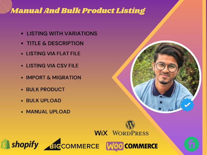 upload products in bulk to shopify, woocommerce, bigcommerce