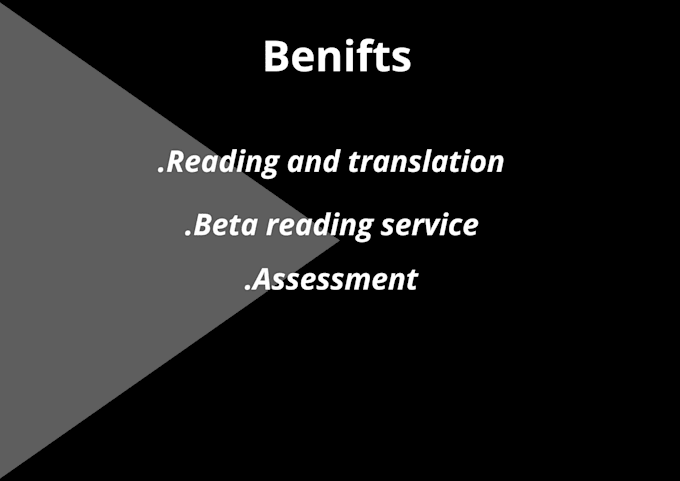 a service of beta reading