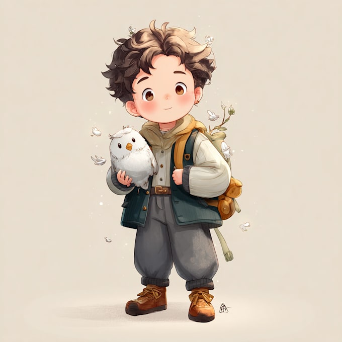 draw a cute full body chibi art for you