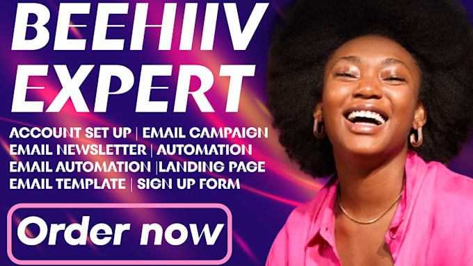 beehiiv landing page beehiiv newsletter beehiiv expert beehiiv account setup