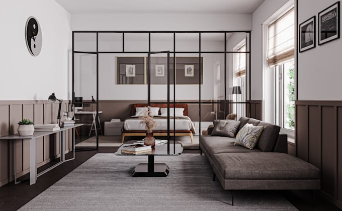 revamp 3d luxury interior design livingroom, 3d kitchen design, bedroom viz, cgi