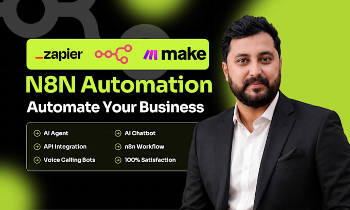 build ai automation, n8n workflows, zapier automation and custom ai agents