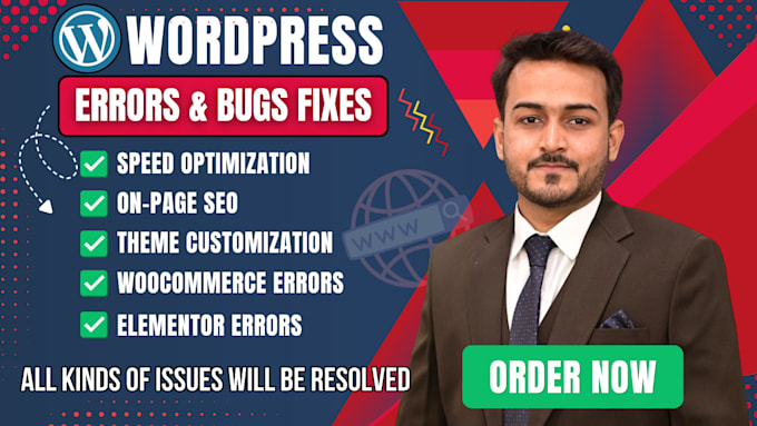 fix wordpress website bugs, errors, speed and all technical issues quickly
