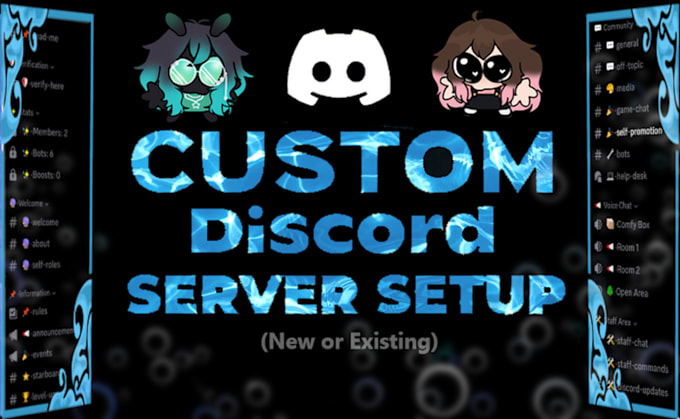 setup any custom discord server, new or existing