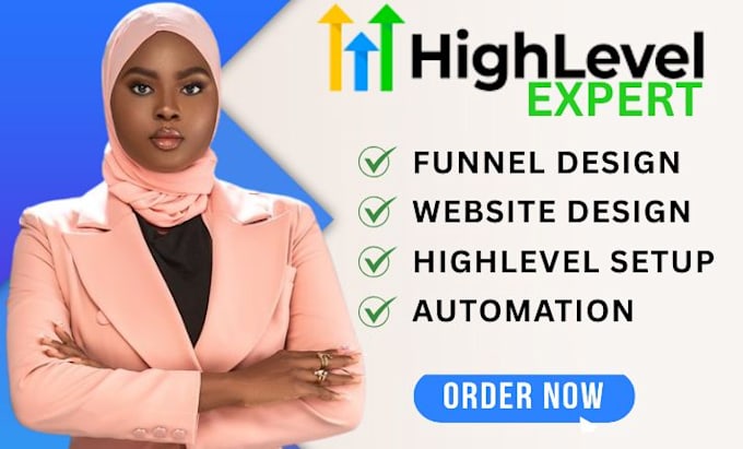 be your gohighlevel expert, go high level website, funnel, ghl automation