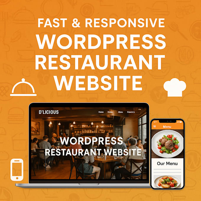 create a fast responsive wordpress restaurant website with online ordering
