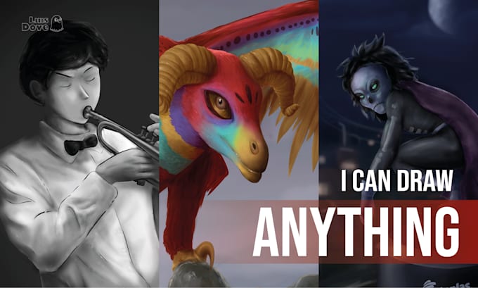 draw anything in a realistic or semi realistic style
