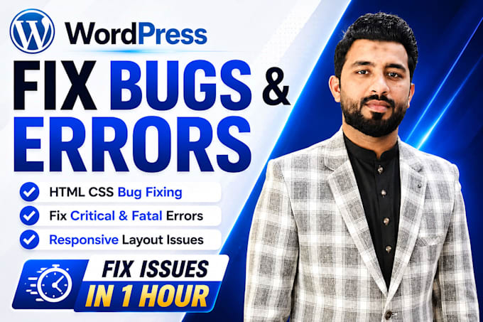 fix wordpress bug, issues, fix wordpress error and wordpress bug fixing