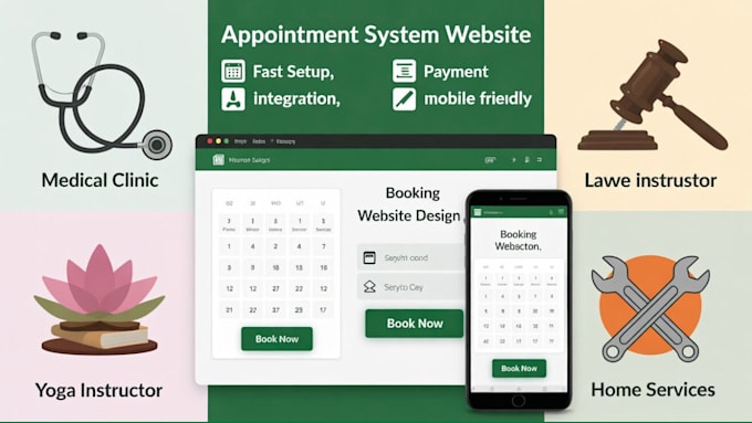 design a professional booking website for service providers