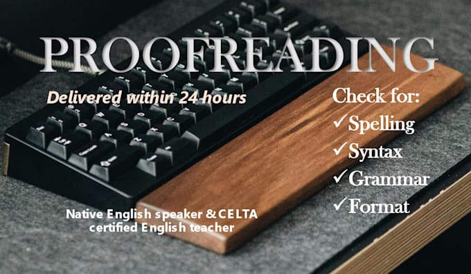 proofread your english text within 24 hours