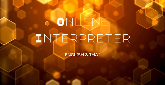 do online interpreter between english and thai