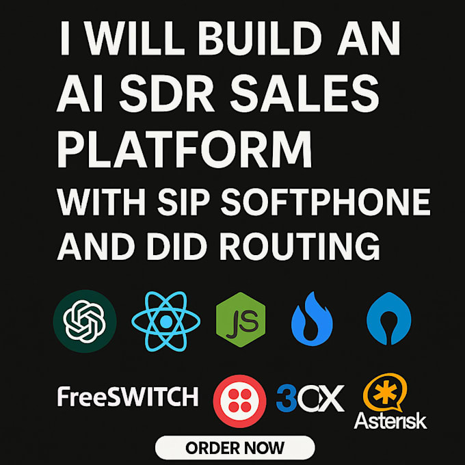 build custom sdr sales platform sip softphone integrate with did call routing
