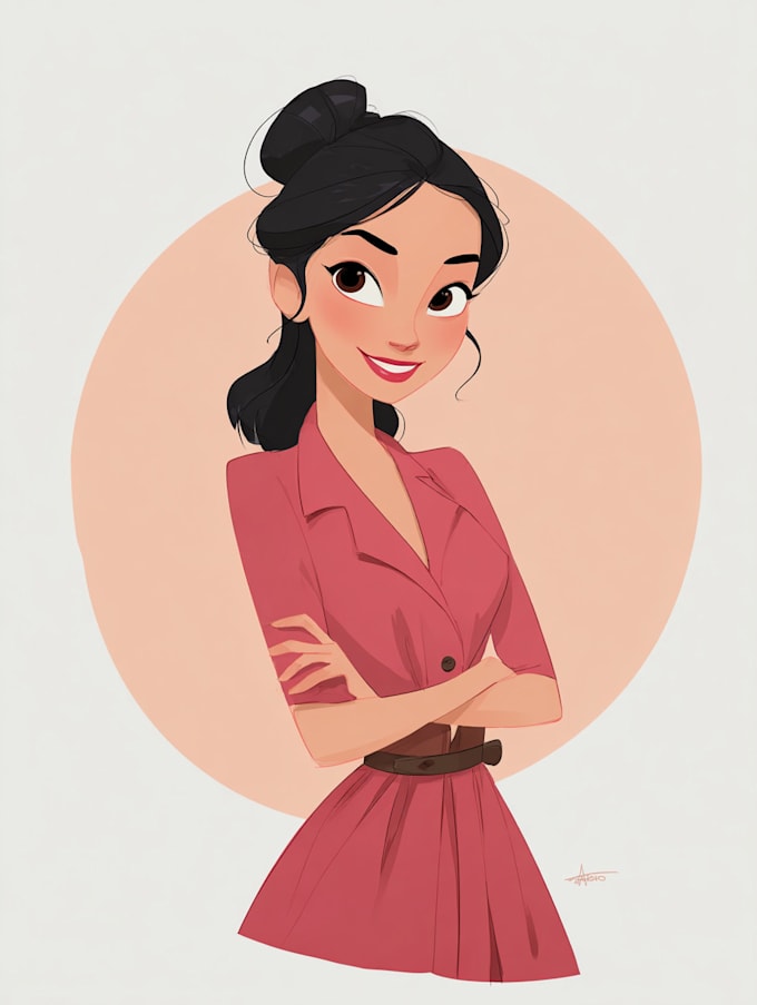 unique style disney cartoon sketch  card