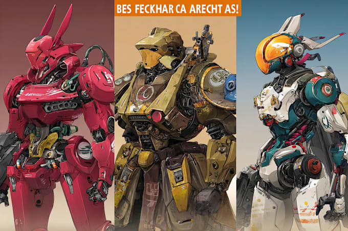 Draw futuristic scifi, mecha, and cyberpunk character art by ...