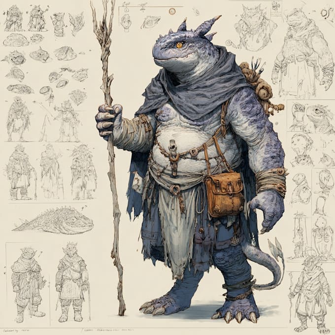 Design dnd fantasy character, pfp creatures and monster concept art by ...