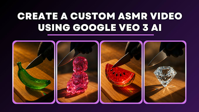 create a custom asmr video using google veo 3 ai