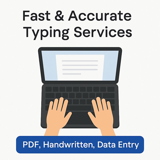 Retping Work Do fast and accurate typing, data entry, and retyping work by Parvej ...