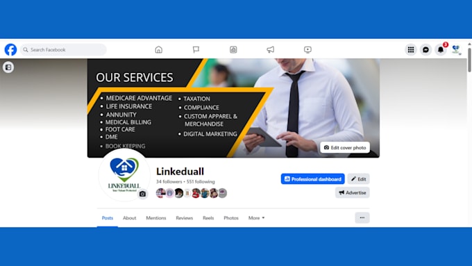 create your professional linkedin banner