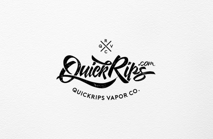 create a vintage creative typography logo design