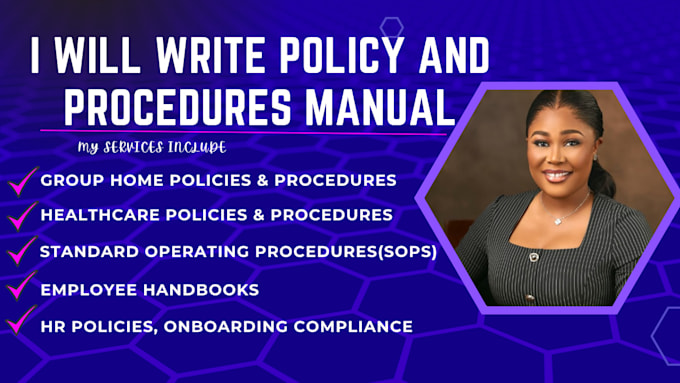 write healthcare policies and procedures for home care and clinics
