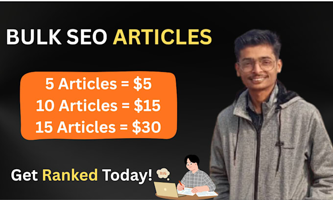 write bulk SEO articles and blog posts