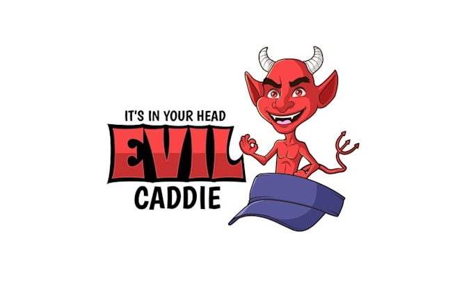 design unique mini caddie standing logo