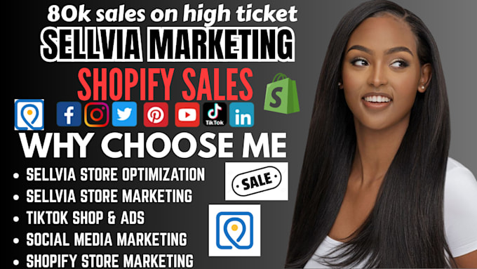 highticket sellvia marketing shopify marketing sellvia, launch cart tiktok