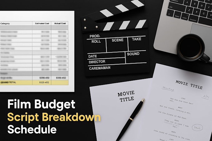 do script breakdown, schedule and movie magic film budget
