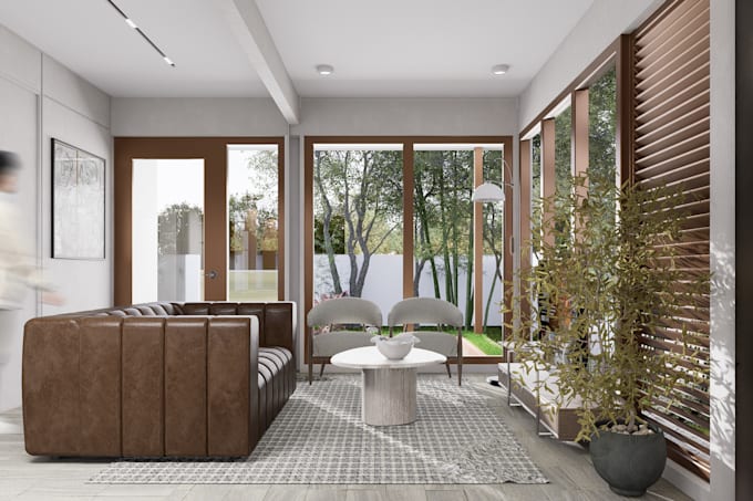 create 3d realistic interior rendering