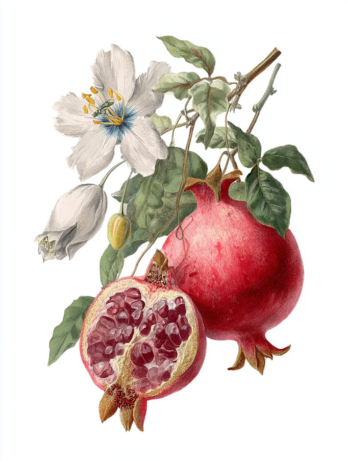 draw realistic scientific botanical illustration