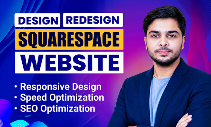do squarespace website development, design or redesign squarespace website