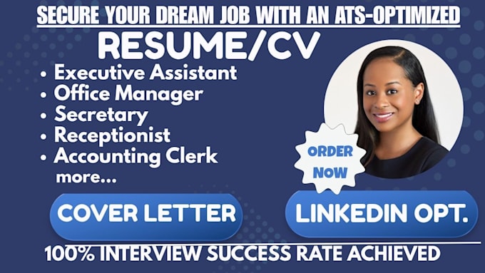 write an administrative assistant, office manager, clerk and HR assistant resume