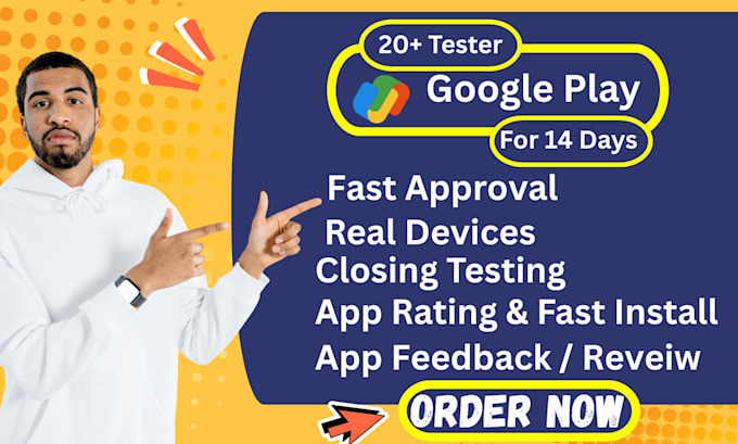 provide 12 20 app tester web app testing beta testing on google play console