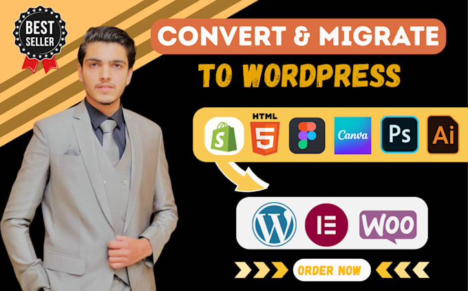 convert sketch, figma to elementor, html to wordpress elementor