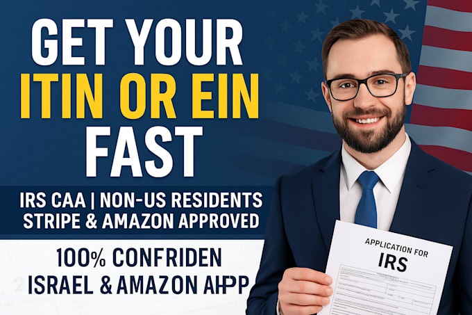 get your itin or ein as irs caa for non US residents, llcs, tax id