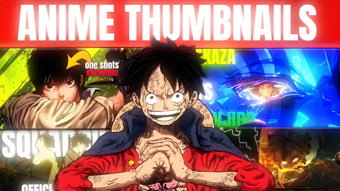 make attractive anime thumbnails for youtube
