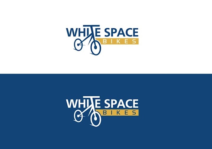 design unique white space bikes logo