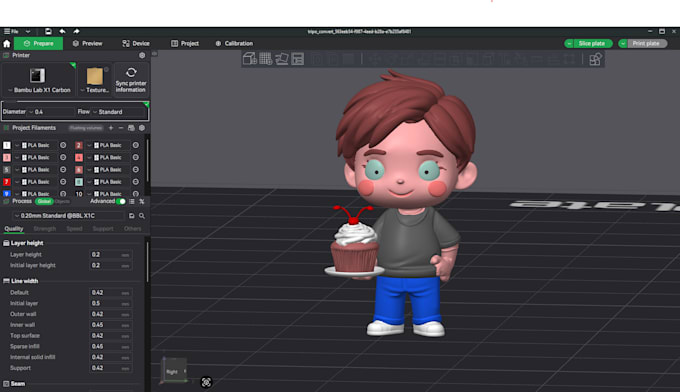 digitally paint your stl or other 3d models with bambu studio