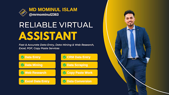 do data entry, data mining, and web research