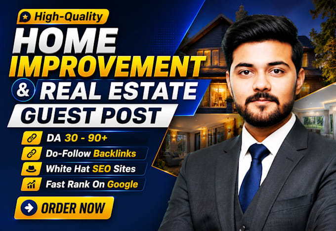 do home improvement and real estate guest post SEO backlinks