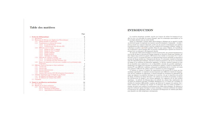 write professional renewable energy reports using lyx