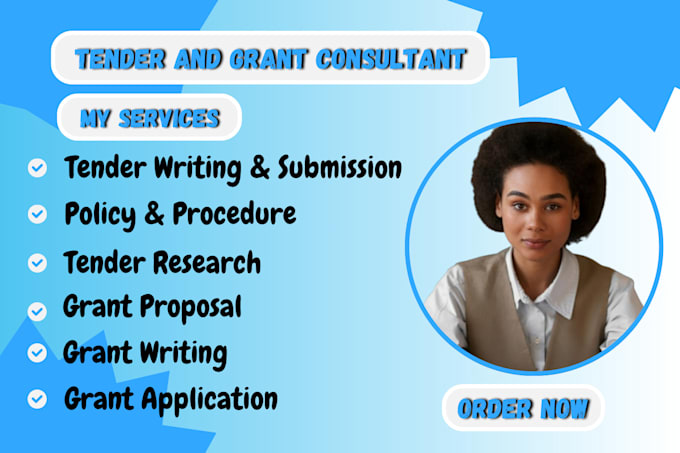 provide professional tender writing and bid proposal writing services