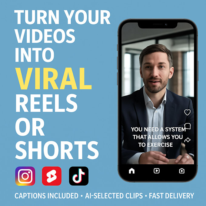 create social media reels or shorts from your videos
